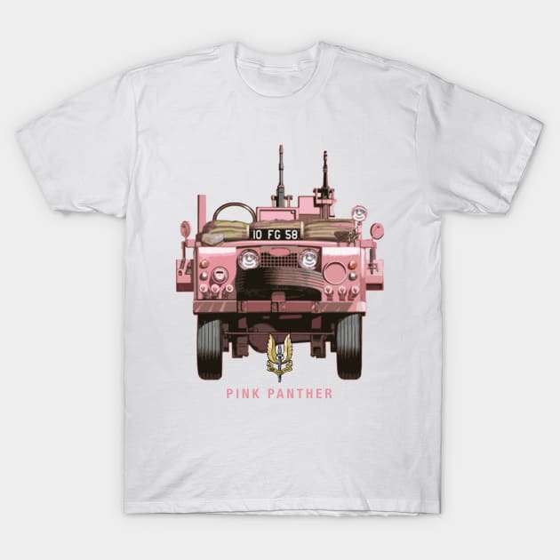 SAS Pink Panther T-Shirt by Toby Wilkinson